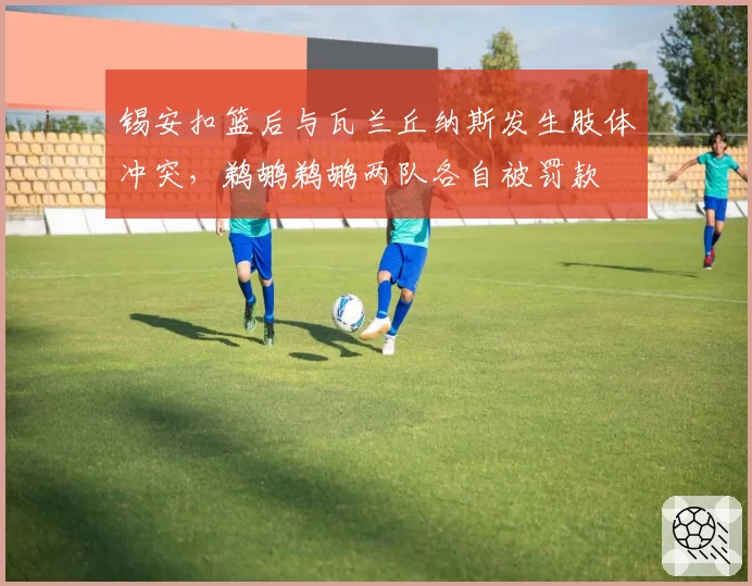 锡安扣篮后与瓦兰丘纳斯发生肢体冲突，鹈鹕鹈鹕两队各自被罚款