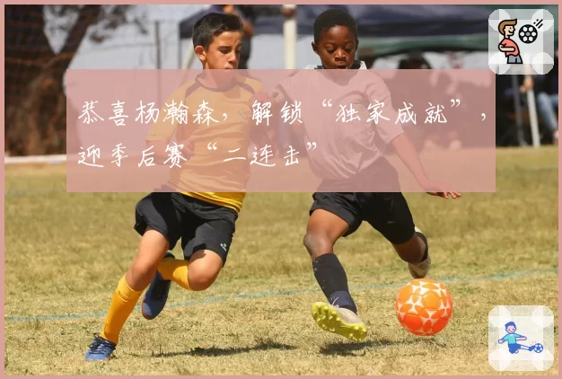 恭喜杨瀚森,解锁“独家成就”,迎季后赛“二连击”